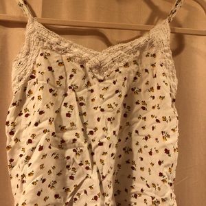 Hollister tank top flower shirt